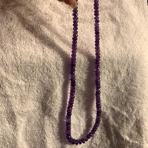 Amethyst necklace 20” long